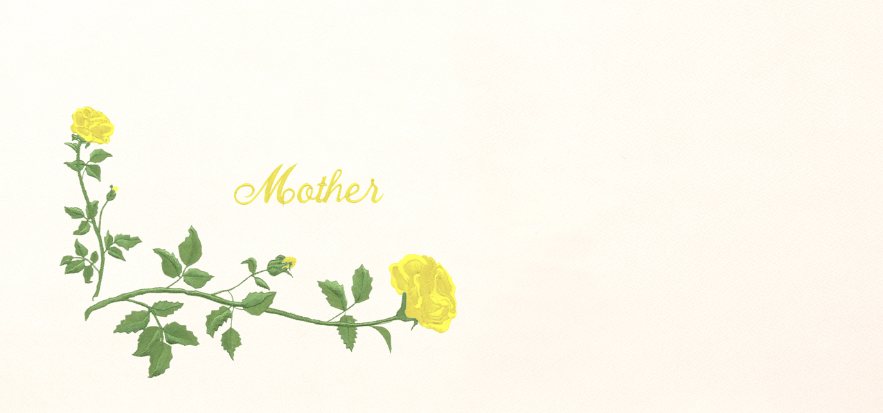 Corner Rose Mother Yellow Rosetan Faux